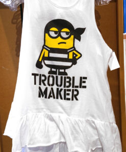 Despicable ME Universal Studios Parks Girls Tank Top Shirt Minion Trouble Maker