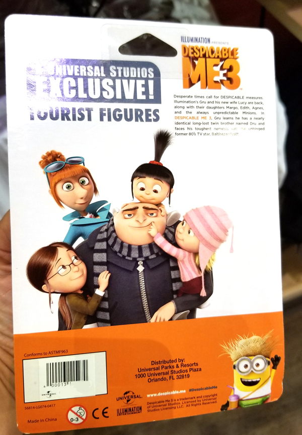 Details about   Universal Studios Exclusive Despicable Me3 Minions Tourist Figures New 