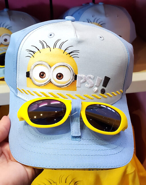 Despicable ME Universal Studios Parks Kids Blue Hat Cap with Sunglasses Minion Oops
