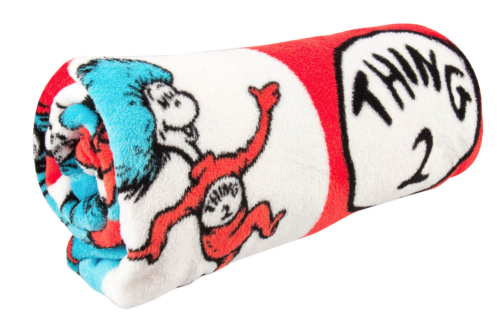Dr Seuss Cat In The Hat Universal Studios Thing 1 Thing 2 Throw Blanket Super Soft 56 Hedgehogs Corner
