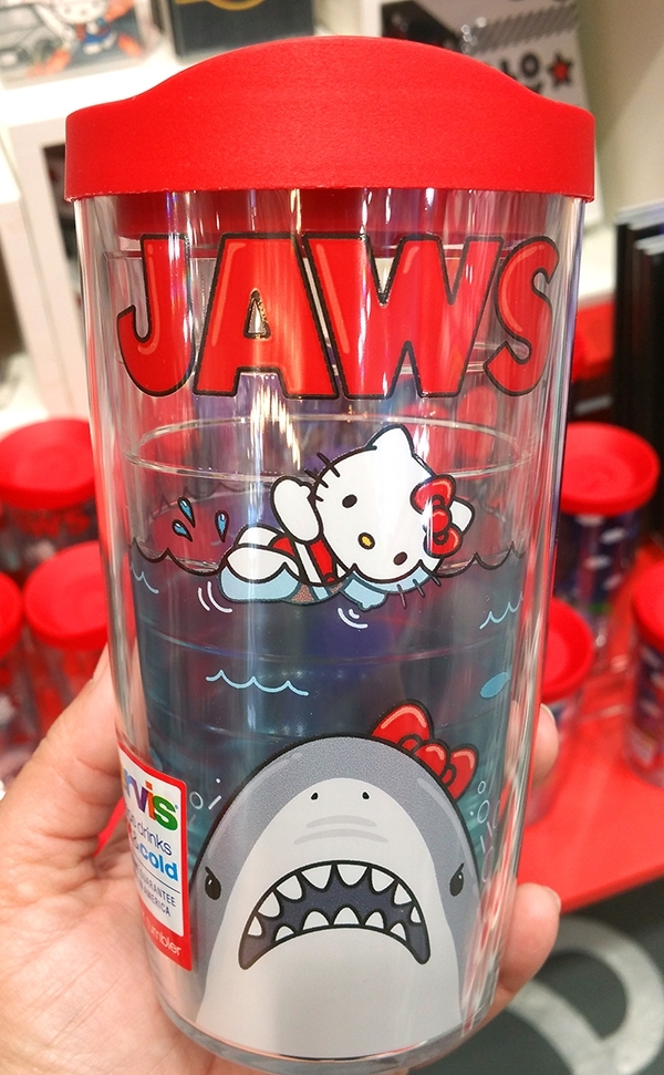Universal Studios Hello Kitty Jaws Shark Movie Poster Tervis Mug 16oz