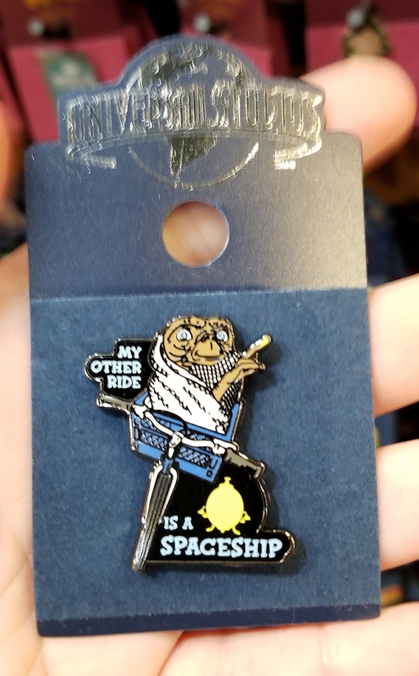 New Universal Studios Parks E.T "My Other Ride Is A Spaceship" ET In Basket Pin 