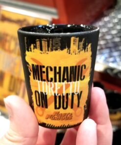 Fast and Furious Supercharged Universal Studios Shot Glass - Toretto Mechanic on Duty