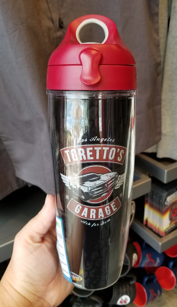 Fast and Furious Supercharged Universal Studios 24oz Tervis Water Bottle w/ Lid - Toretto's Garage