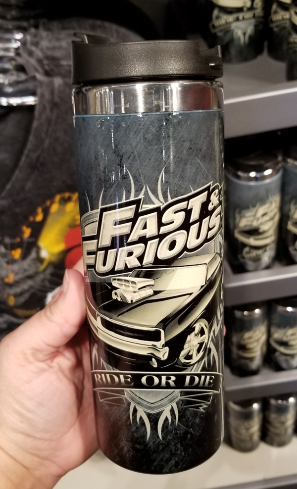 Fast and Furious Supercharged Universal Studios Travel Mug w/ Lid - Ride or Die