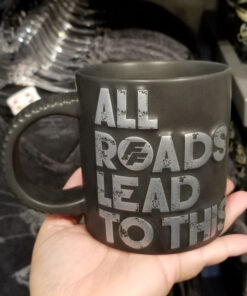 Fast and Furious Supercharged Universal Studios Coffee Mug - Car Tires All Roads Lead to This