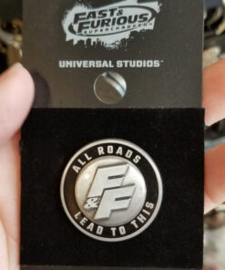Fast and Furious Supercharged Universal Studios Trading Pin - All Roads Lead to This Circle