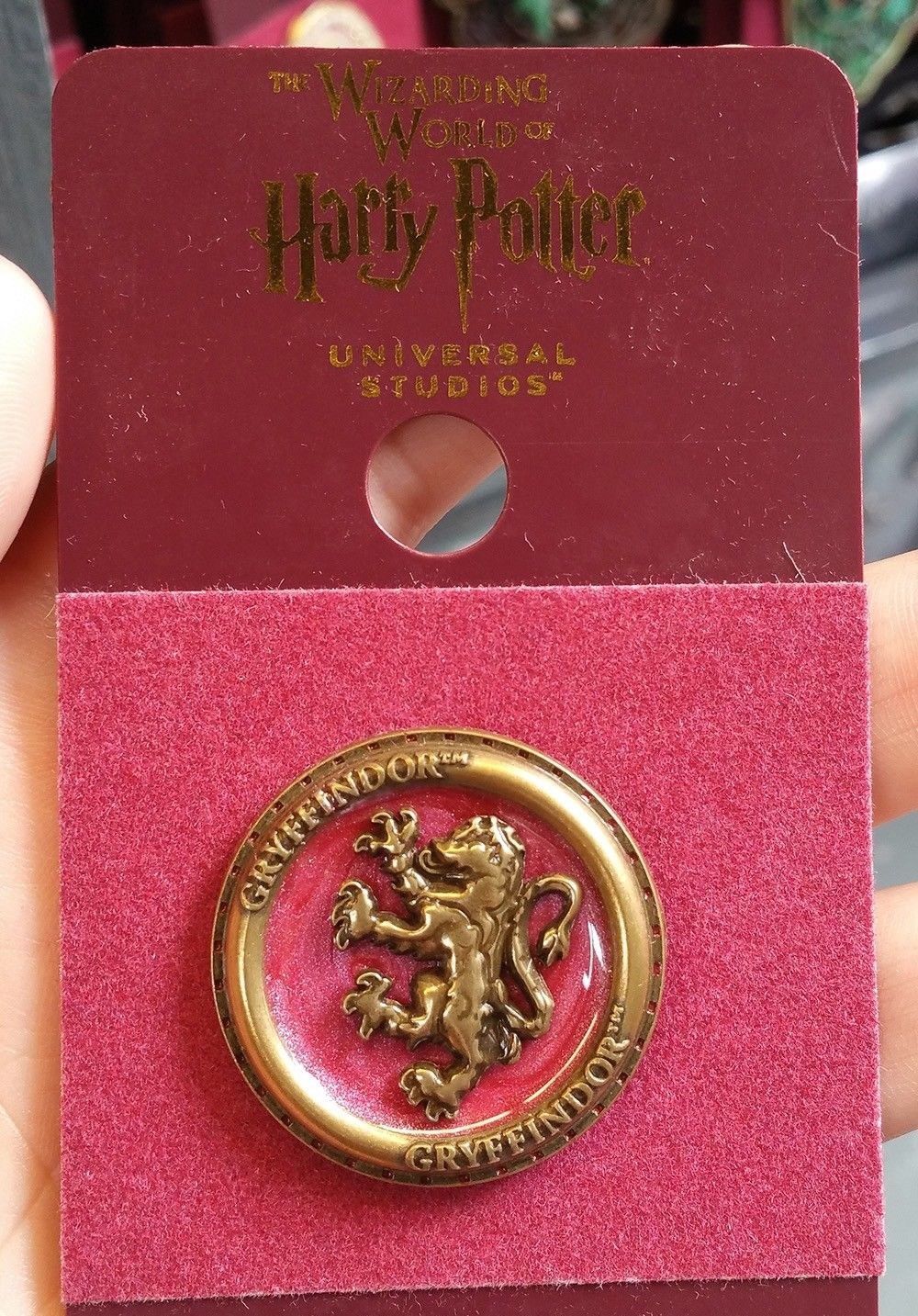 Wizarding World of Harry Potter Trading Pin Gryffindor Swirl Enamel