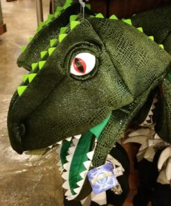Universal Studios Kids Green Scale Dinosaur Soft Costume Hat