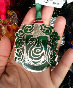 Wizarding World of Harry Potter Universal Studios Parks Holiday Ornament “Stained Glass" Slytherin