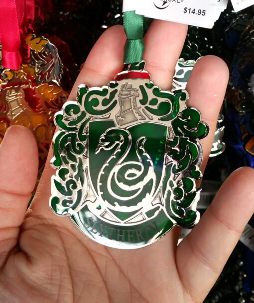 Wizarding World of Harry Potter Universal Studios Parks Holiday Ornament “Stained Glass" Slytherin
