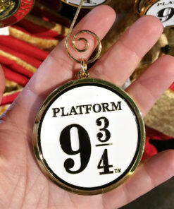 Wizarding World of Harry Potter Universal Studios Parks Holiday Ornament Round Metal Platform 9 3/4 Sign