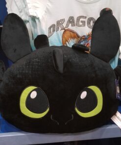 How to Train Your Dragon Universal Studios Parks Face Head Shaped Pillow Toothless Night Fury