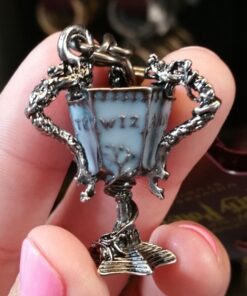 Wizarding World of Harry Potter Universal Studios Parks Key Chain w/ Tri Wizard Champions Cup Charm