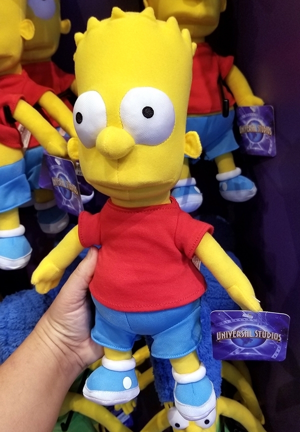 The Simpsons Universal Studios Parks 14" Plush Toy Bart Simpson NEW W/ TAGS 