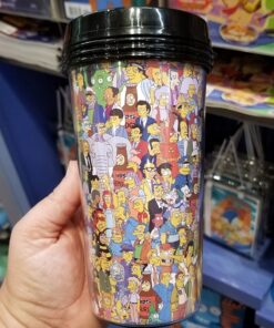 The Simpsons Universal Studios Parks Multi Character Collage Drink Cup with Lid