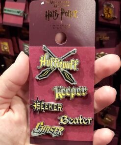 Wizarding World of Harry Potter Universal Studios Parks Trading Pin - Hufflepuff Keeper Seeker Beater Chaser Set
