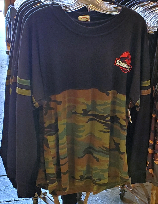 Jurassic Park JP Universal Studios Parks Ladies Camo Longsleeve Shirt