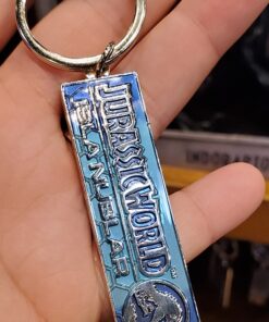 Jurassic World Universal Studios Parks Keychain - Isla Nublar Blue Horizontal Bar
