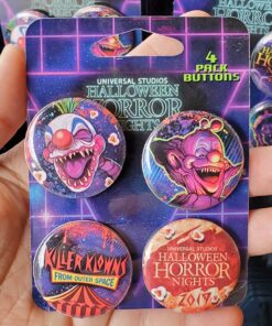 Halloween Horror Nights Universal Studios Parks HHN 2019 Killer Klowns Button Set