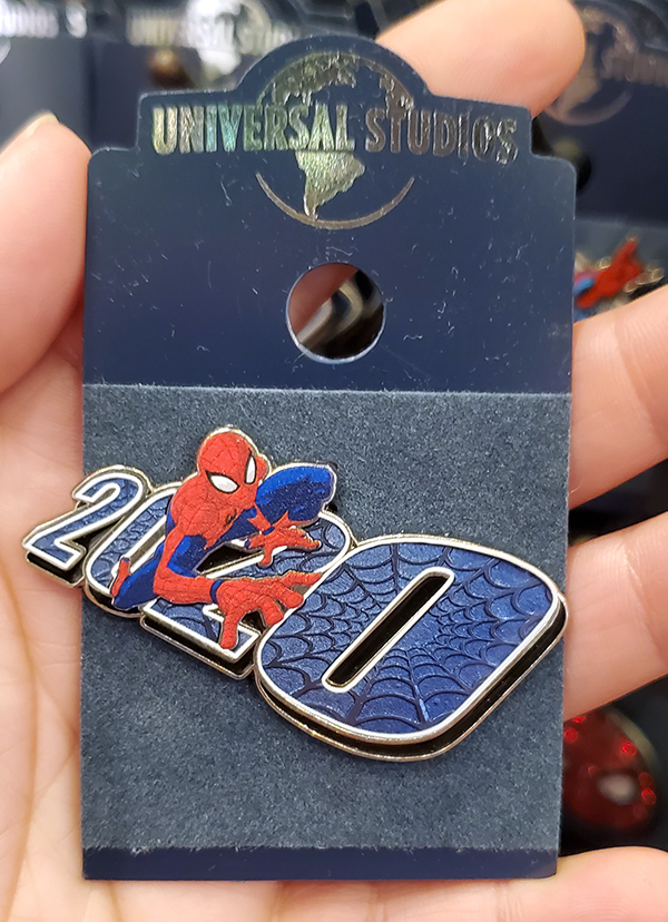 New Universal Studios Parks Marvel Spider-Man Logo Metal Shield Pin 