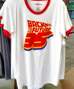 Back to the Future 35th Anniversary Universal Studios Parks BTTF 35 Ringer Shirt