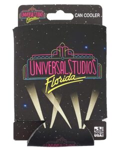 Universal Studios Florida Parks 30th Anniversary Neon Logo Drink Can Koozie (1 Sleeve)