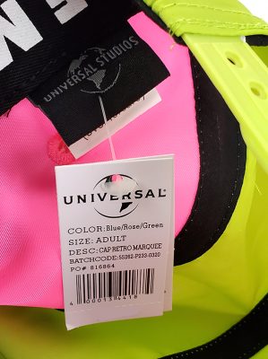 Universal Studios Parks Neon Logo Retro Baseball Hat