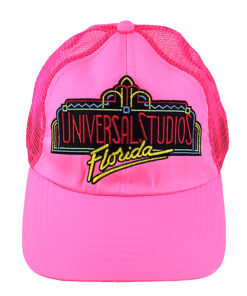 Universal Studios Florida Parks Neon Logo Retro Pink Mesh Baseball Hat