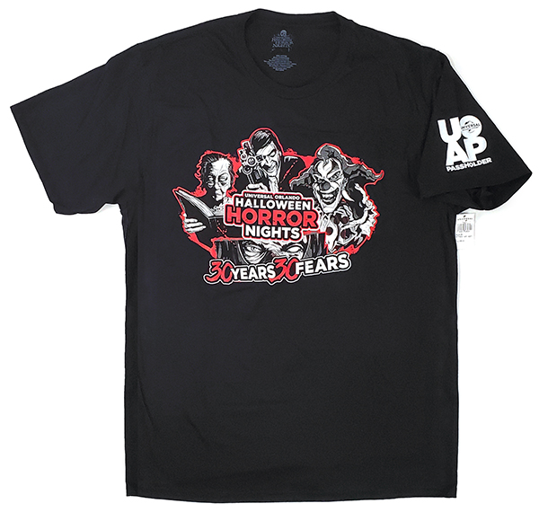 Universal Studios Halloween Horror Nights 30 Fears - UOAP Icons Men's Shirt