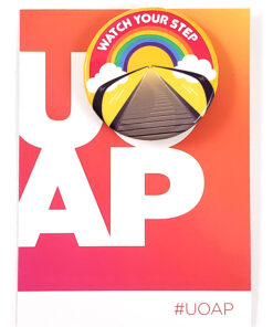 Universal Studios Orlando UOAP Annual Passholder Button - Watch Your Step Moving Walkway
