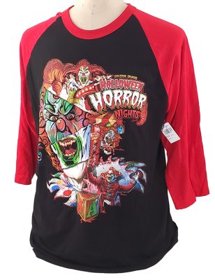 Universal Studios Halloween Horror Nights 2020 Artist's Series Raglan Shirt Jack the Clown