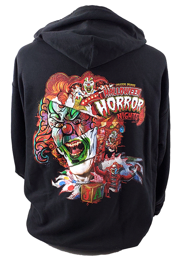 Universal Studios Halloween Horror Nights 2020 Artist's Series Hoodie Jack the Clown