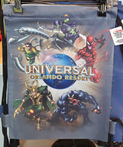 Universal Studios Parks Marvel Avengers Heroes Drawstring Bag Universal Orlando Resort Logo