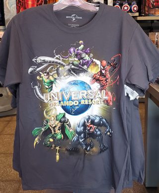 Universal Studios Parks Marvel Spiderman Shirt Universal Orlando Resort Logo