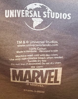 Universal Studios Parks Marvel Spiderman Shirt Universal Orlando Resort Logo