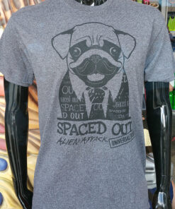 Universal Studios Parks MIB Men in Black Frank the Pug Spaced Out Alien Attack Mens T-Shirt