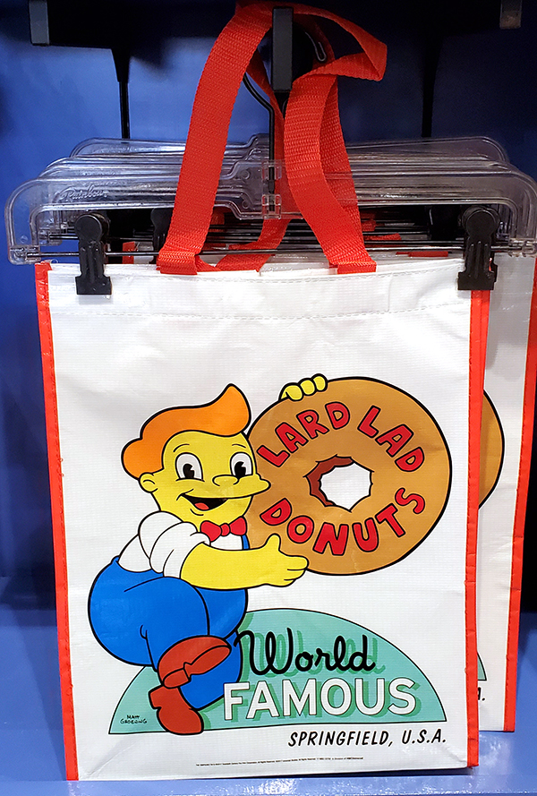 Universal Studios The Simpsons Lard Lad Donuts World Famous Reusable Bag New 