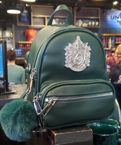 Wizarding World of Harry Potter Universal Studios Mini Pom Backpack Slytherin Green