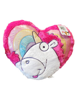 Despicable ME Minions Universal Studios Parks Plush Fluffy Unicorn Pink Heart Rainbow Pillow