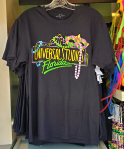 Universal Studios Orlando Florida Mardi Gras 2021 Retro Logo Marquee Beads Men's Shirt