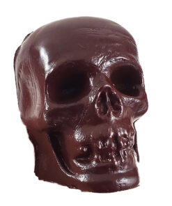 Mold-A-Rama Universal Studios Orlando Florida Mardi Gras Brown Skull 2 1/2”