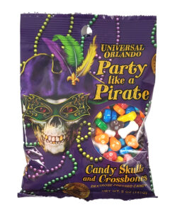 Universal Studios Orlando Florida Mardi Gras 2021 Party Like a Pirate 5oz Candy Skulls and Crossbones