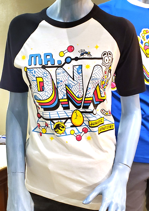 Jurassic World Universal Studios Parks Mr DNA Raglan Shirt