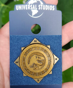 Jurassic World Universal Studios Parks Pin Metal Spinner - Compass Shaped