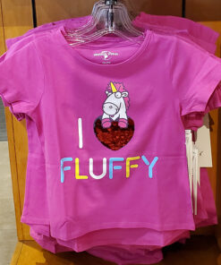 Despicable ME Universal Studios Parks I Heart Fluffy Unicorn Flip Sequin Youth T-Shirt