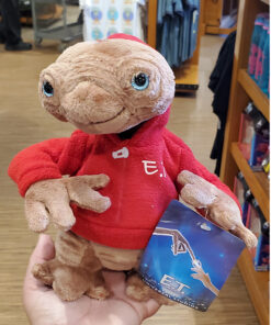 ET the Extra Terrestrial Universal Studios Parks Small Plush Stuffed Toy ET with Red Hoodie