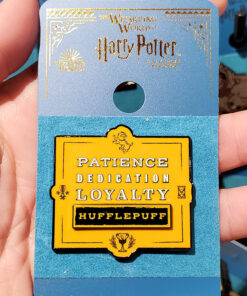 Wizarding World of Harry Potter Universal Studios Parks Pin Hufflepuff Patience Dedication Loyalty