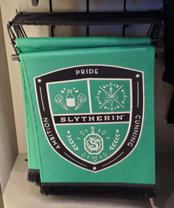 Wizarding World of Harry Potter Universal Studios Parks Hanging Banner - Green Slytherin Attributes
