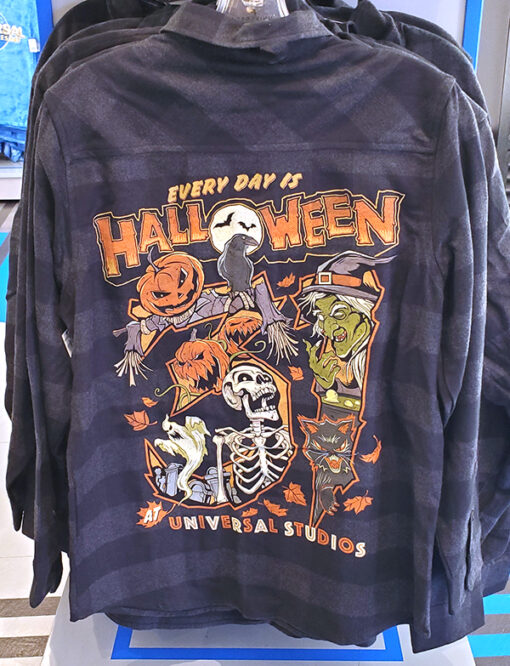 Halloween Horror Nights 2022 October 31st Iconic Characters Adult Flannel T-Shirt